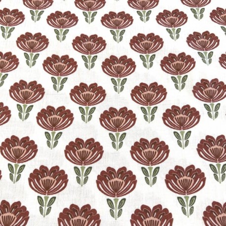 Doble Gasa Flores Vintage (Muselina)