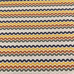 Popelin Algodó Ondas Multicolor