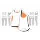 Patrón Camiseta Tirantes Cubre para Adulto Naii