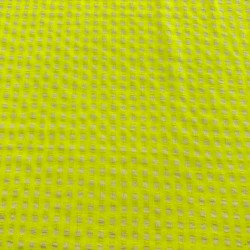 Seersucker Cuadros Medianos Amarillo Fluor