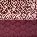 Acolchado Terciopelo Estampado Vintage Granate