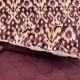Acolchado Terciopelo Estampado Vintage Granate