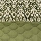 Acolchado Terciopelo Estampado Vintage Verde