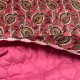 Acolchado Terciopelo Estampado Cachemira Granate
