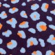 Borreguillo Estampado Animal Print Morado