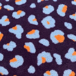 Borreguillo Estampado Animal Print Morado