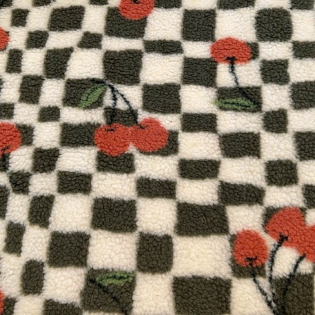 Borreguillo Estampado Cerezas