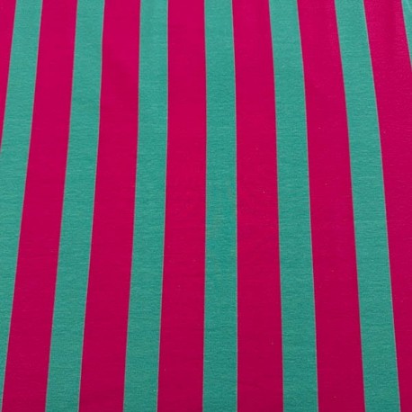 Estampado Rayas Verde (French Terry)
