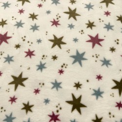 Coralina Estampada Estrellas fondo Blanco